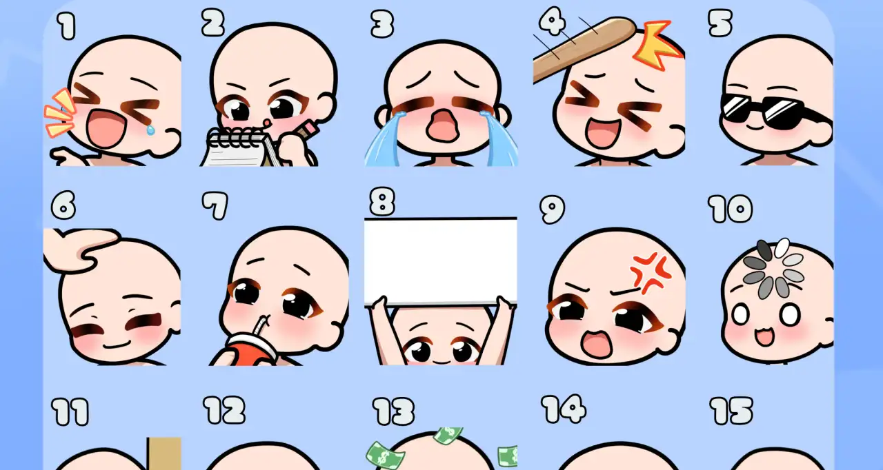 YCH Emotes for Twitch Youtube Discord 1