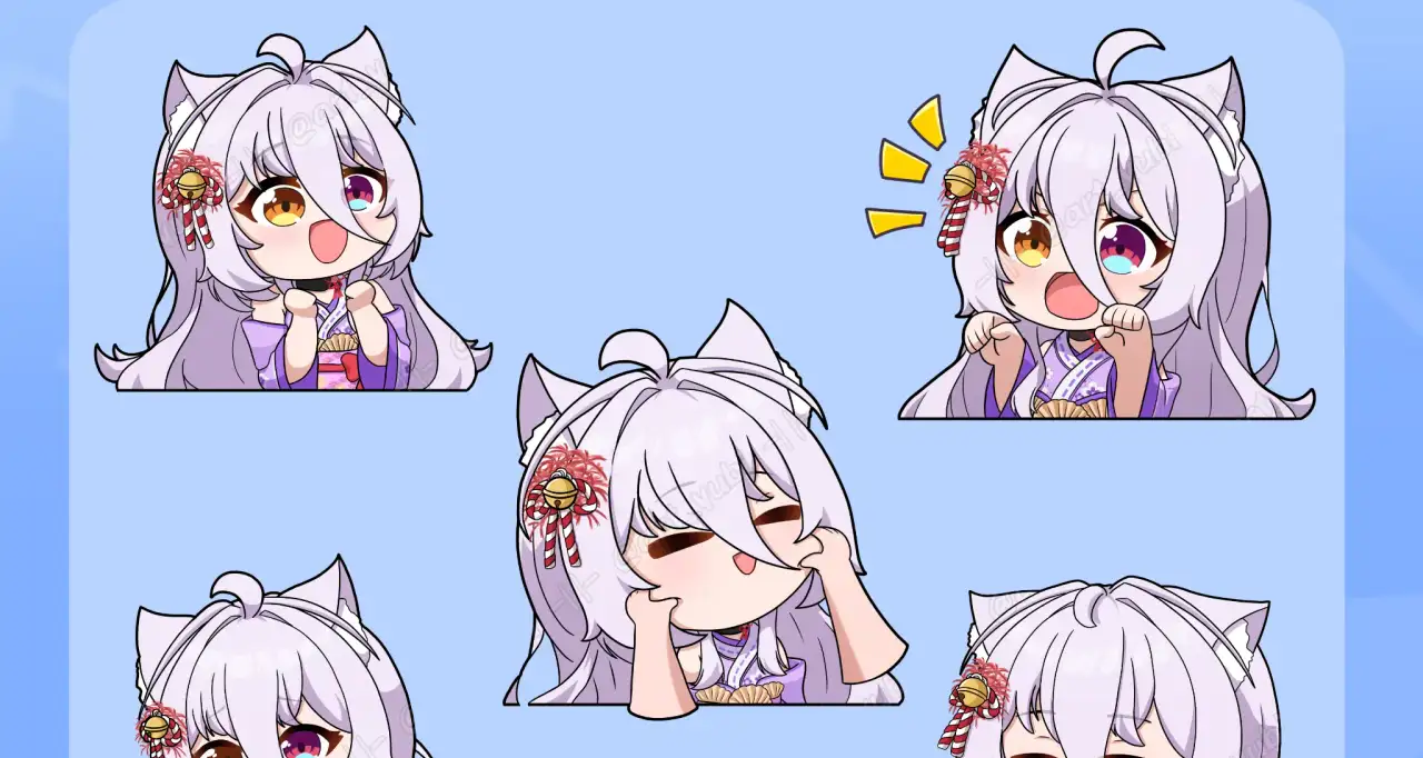 Chibi Sticker Halfbody Merchandise (Sticker or Charms) 2