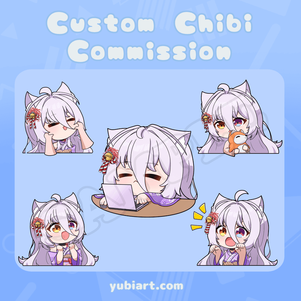 Yuuka Lycora - Halfbody Sticker Set