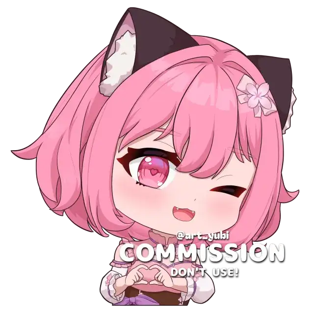 SmilingSkitty Chibi Halfbody Can Be Use For Your Merch (Sticker or Charms)
