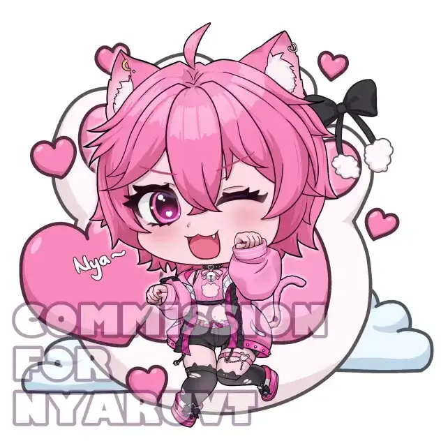 nyaruvt Fullbody Chibi Can Be Use For Your Merch (Sticker or Charms)