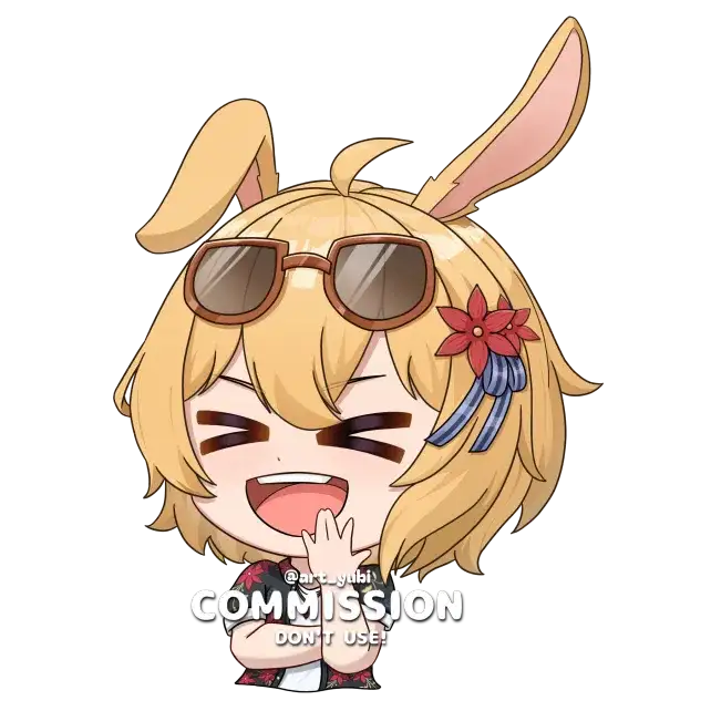 trurisky Chibi Halfbody Merchandise (Sticker or Charms)