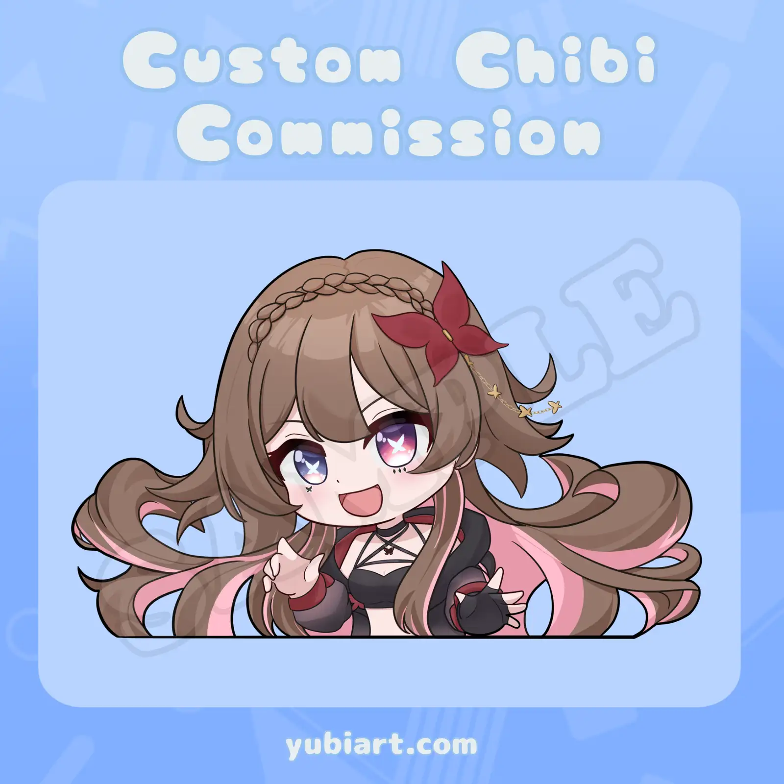 Crystallyn Caparina - Chibi Halfbody Commission