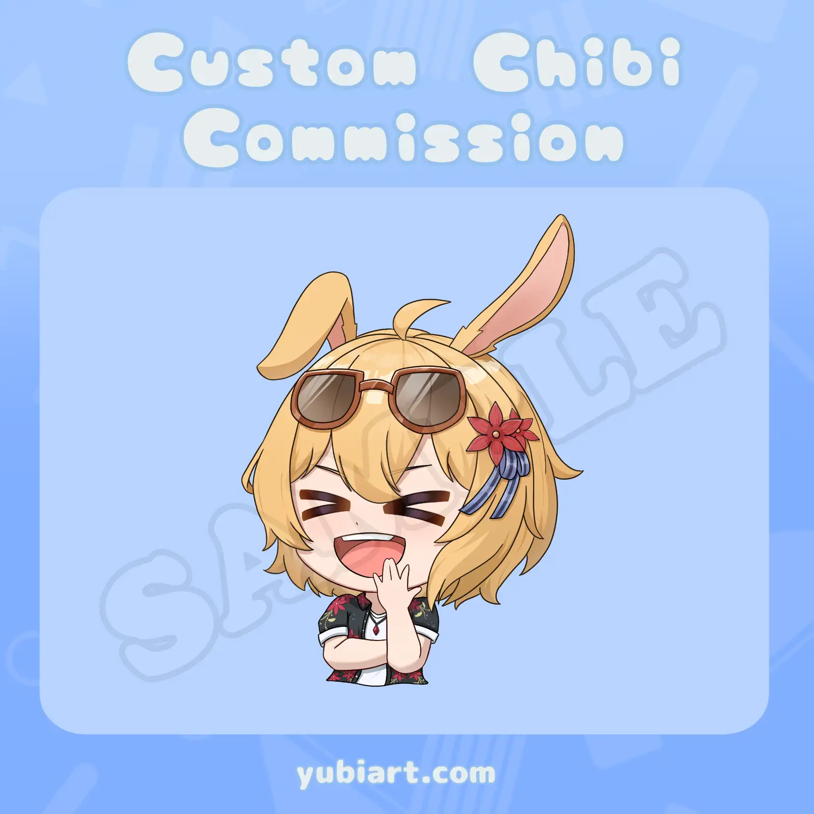 Trurisky - Chibi Halfbody Commission