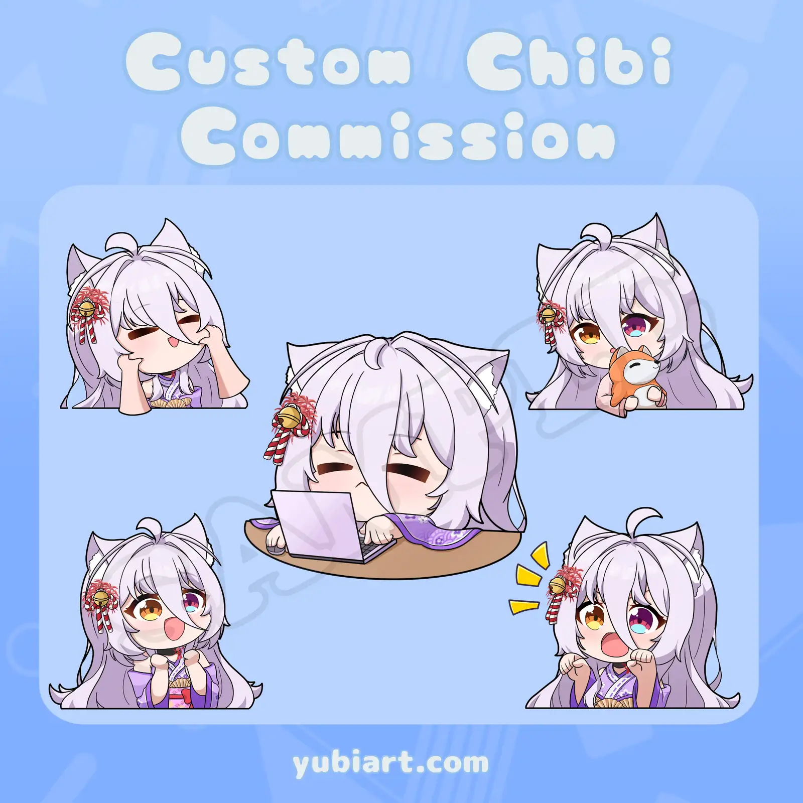 Yuuka Lycora - Halfbody Sticker Set