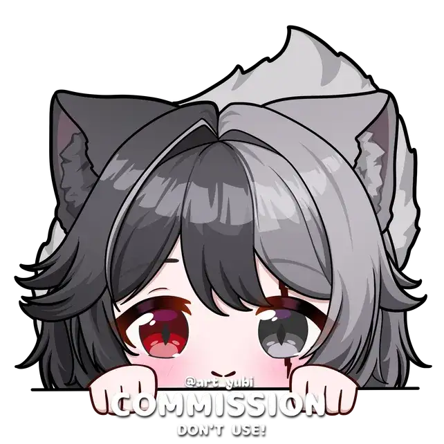 Lux Umbra Chibi YCH Peeking